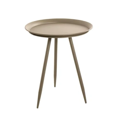 Afbeelding van HAKU Möbel Bijzettafel groen, metaal Maat: H 54 cm x Ø 44 cm, Stijl: Modern