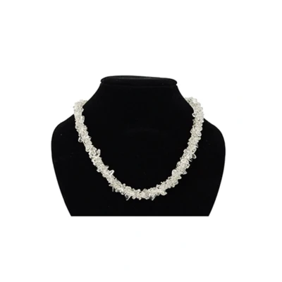 Afbeelding van Ruben Robijn Bergkristal cluster ketting