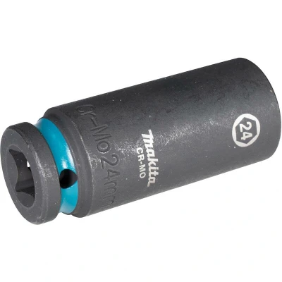 Afbeelding van Makita E 16520 slagmoer 1/2 inch SW24 lang Impact Black