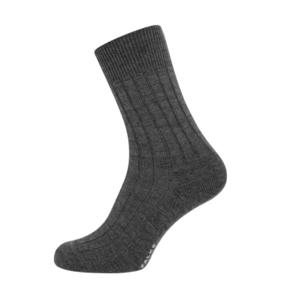 Afbeelding van FALKE Teppich im Schuh gestoffeerde zolen merinowol sokken heren grijs Maat 41 42