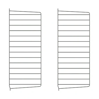 Afbeelding van String wandpaneel Donkergrijs, 75x30 cm, 2 pack