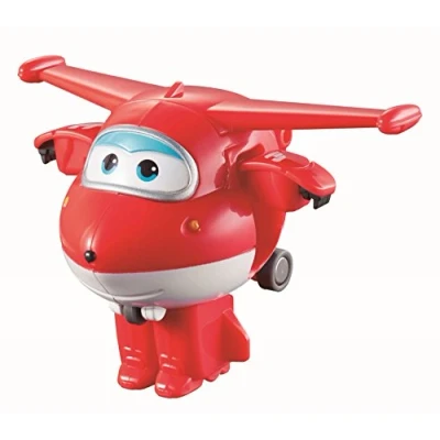 Afbeelding van Super Wings Speelfiguur Transform a bots! Jett 6 Cm Rood