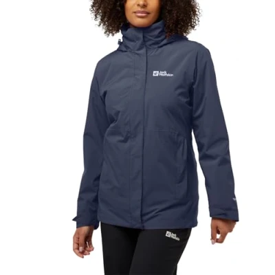 Afbeelding van Jack Wolfskin Rotwand 3IN1 Hardshelljas, Dames, Maat: Small, Graphite