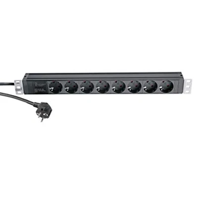 Afbeelding van Konig &amp; Meyer 28673 19 inch Power Box stroomverdeler 8 voudig