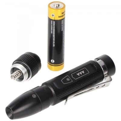Afbeelding van Weltool M6 DR mini zaklamp met 20 lumen, lengte slechts 88 mm, warm witte LED, werkt op batterijen
