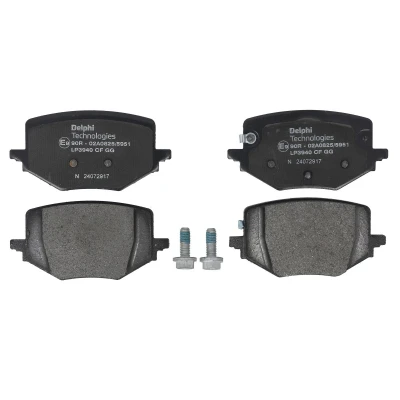 Afbeelding van DELPHI LP3940 Remblokkenset Met akoestische slijtagewaarschuwing anti kreukplaat Zonder toebehoren NISSAN: X Trail (T33) 1.5 VC T e Power