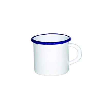 Afbeelding van Karl Krüger 18/B Husum 8 cm mok, wit met blauwe rand, x 8,5