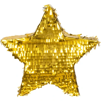 Afbeelding van Boland Piñata Ster Goud Verjaardag, Kinderfeestje, Themafeest