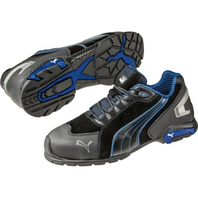 Afbeelding van PUMA Rio Black Low 642750 45 Veiligheidsschoenen S3 Schoenmaat (EU): Zwart, Blauw 1 stuk(s)