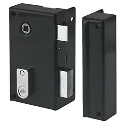 Afbeelding van Yale YAV36D Verticaal Wandslot, Recht, Khaki, 2 sleutels meegeleverd, as 44 mm, vierkant 7 rechte versie, voor communicatie binnendeur