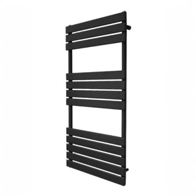 Afbeelding van Monster Shop Platte Paneel Handdoekradiator 1200mm x 600mm Badkamer Verwarmde Rail Zwart