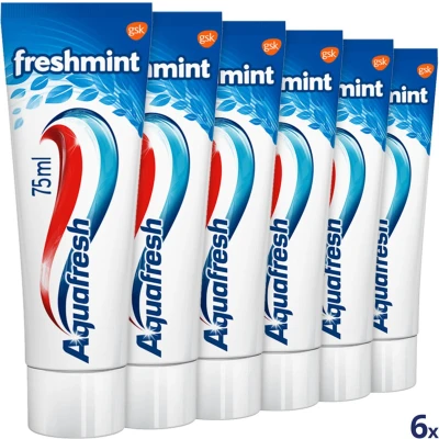 Afbeelding van 6x Aquafresh Tandpasta Freshmint Frisse Adem 75 ml
