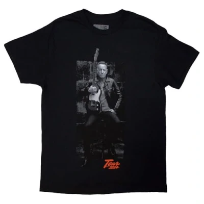 Afbeelding van Bruce Springsteen Tour &#039;24 Wheel Heren T shirt M Zwart