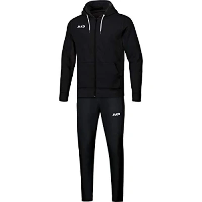 Afbeelding van Joggingspak Base met kap Zwart / 164