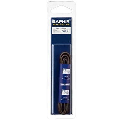 Afbeelding van Saphir Schoenveters donkerbruin gewaxt 75cm