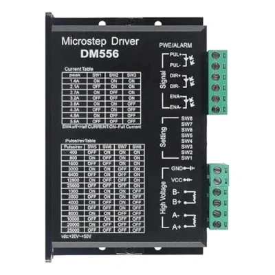 Afbeelding van Fzzuzdlap DM556 CNC Digitale Stappenmotor Driver 2 Fasen 20 50V DC Max 5.6A 128 Onderverdeling voor Motor