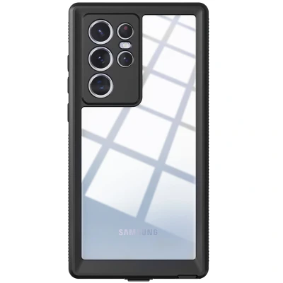 Afbeelding van Samsung Galaxy S22 Ultra Hoesje Kunststof Redpepper Hardcase/Backcover Zwart Telefoonhoesje