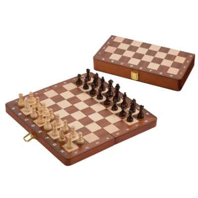 Afbeelding van Philos reis schaakset deluxe magnetisch 26,5x13,5 Magnetische reisschaakset (26,5x13,5)
