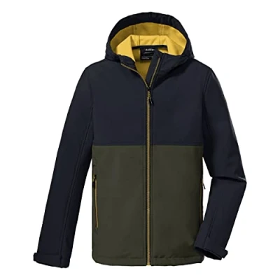 Afbeelding van killtec jongens Softshelljack met capuchon KOW 203 BYS SFTSHLL JCKT, dark navy, 128, 38684 000