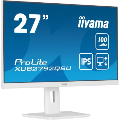 Afbeelding van Iiyama ProLite XUB2792QSU W6 LCD monitor Energielabel F (A G) 68.6 cm (27 inch) 2560 x 1440 Pixel 16:9 0.4 ms HDMI, DisplayPort, Hoofdtelefoon (3.5 mm