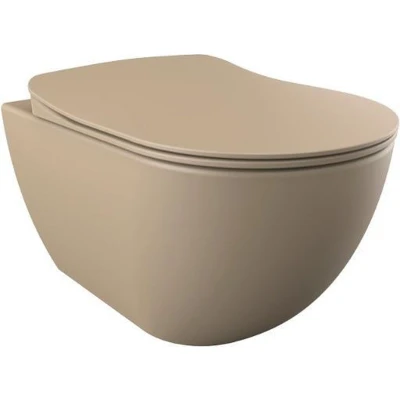 Afbeelding van Wandcloset BWS Freedom met Bidet Mat Cappuccino (Exclusief zitting)