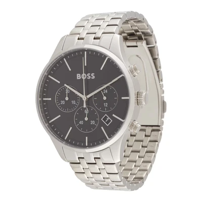 Afbeelding van BOSS Avery Chronograaf silvercoloured, Heren, Maat: One Size, Silver coloured