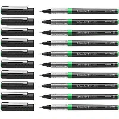 Afbeelding van rollerball Schneider Xtra 805 0,5mm groen doos met 10 stuks