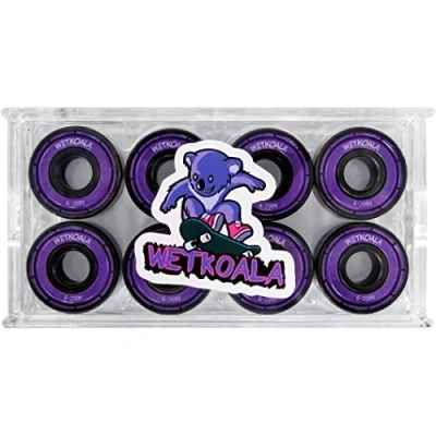 Afbeelding van WETKOALA ABEC 9 Premium kogellagers (8 stuks) voor skateboards, inliners, longboard, waveboard, step, etc. 608 ZZ universele maat Wrijvingsvrije en duurzame skate lagers door metalen afdekking