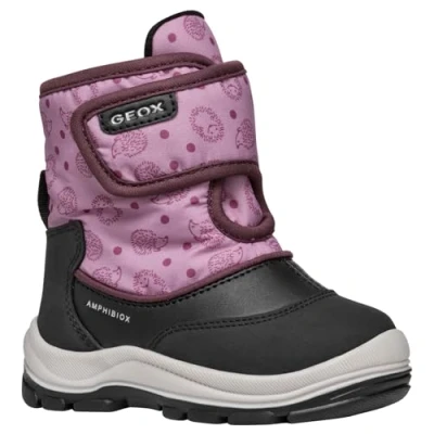 Afbeelding van Geox Meisje B Flanfil Girl ABX Enkellaarsjes, Zwarte Roos, 26 EU