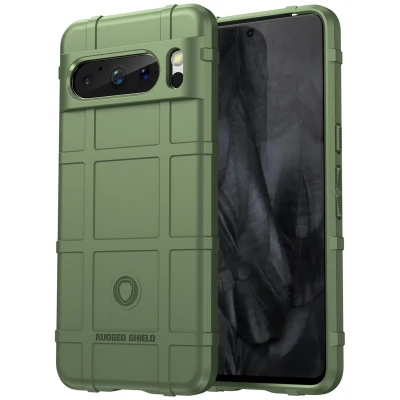 Afbeelding van Google Pixel 8 Pro Hoesje Siliconen en TPU (zacht) iMoshion Softcase/Backcover Donkergroen Telefoonhoesje Shockproof/Valbescherming
