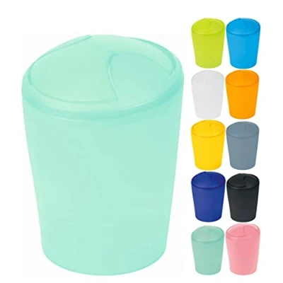 Afbeelding van Spirella Cosmetica emmer Move afvalemmer met kanteldeksel, kunststof, 2 liter, mintgroen