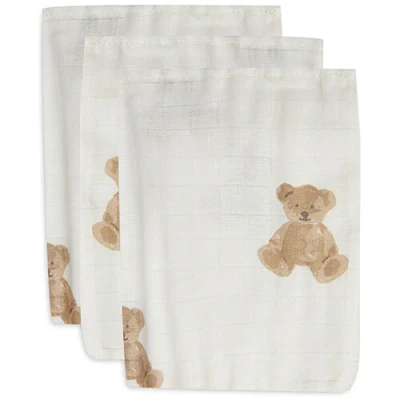 Afbeelding van Washand Jollein Hydrofiel Teddy bear (3 Pack)