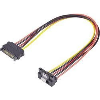 Afbeelding van Renkforce Stroom Verlengkabel [1x SATA stroomstekker 1x stroombus] 0.30 m Zwart, Rood, Geel
