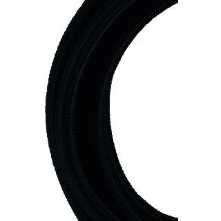 Afbeelding van Bailey textielsnoer 2x0 75mm2 gedraaid 2 aderig strijkijzersnoer stofkabel rol 50 meter zwart 140317