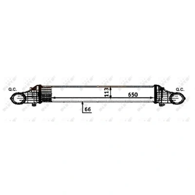 Afbeelding van Intercooler, inlaatluchtkoeler NRF 30502