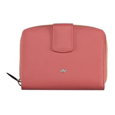 Afbeelding van Golden Head Madrid RFID Protect Billfold Coin Wallet Coral
