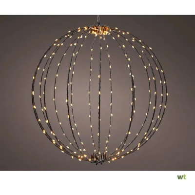 Afbeelding van Micro LED frame light buiten dia28cm black/classic warm Lumineo