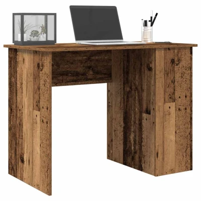 Afbeelding van vidaXL Bureau 100x55x75 cm bewerkt hout oud houtkleurig
