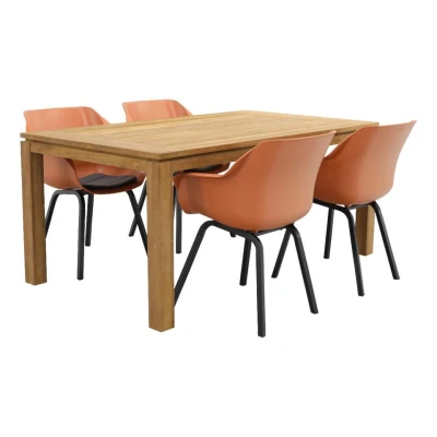 Afbeelding van Hartman Sophie Element Terra/Rome brown 170 cm. tuinset 5 delig