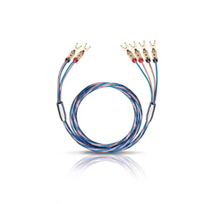 Afbeelding van OEHLBACH Bi Tech 4 L 200 luidsprekerkabelset Wiring verzilverd 2x2,5/2x4,0 mm² met kabelschoenconnector 2 x m blauw/koper
