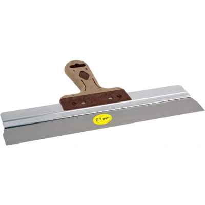 Afbeelding van Gipsmes SUPER PROF PURE aluminium 280x0.7 mm RVS met LEDEREN greep