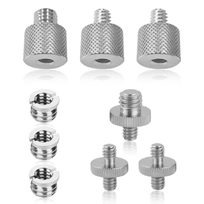 Afbeelding van statief adapter, 3/8 naar 1/4 inch camera schroefdraad adapter statiefschroef schroef voor microfoon lampstatief