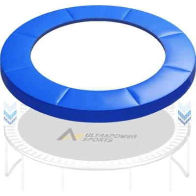 Afbeelding van ULTRAPOWER SPORTS Veerafdekking randbescherming randafdekking voor trampoline 244 cm 305 366 397 cm, 427 met 6/8 stangen, blauw PVC uv bestendig (366cm)