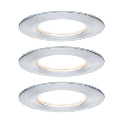 Afbeelding van EBL set Nova Coin 3 stapdim rond stijf LED 3x6,5W 2700K 230V Alu ged/Alu
