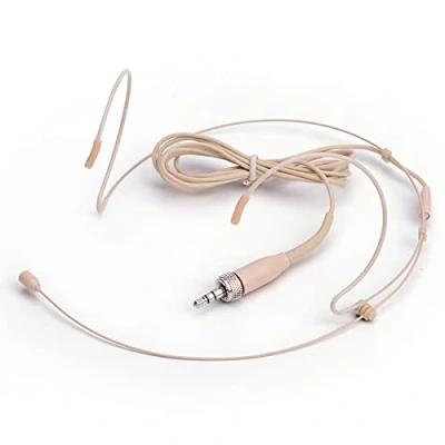 Afbeelding van Sujeetec Microfoon Hoofdband Oortelefoon Compatibel met Sennheiser Draadloze Zender G1 G2 G3 Omnidirectionele Condensor