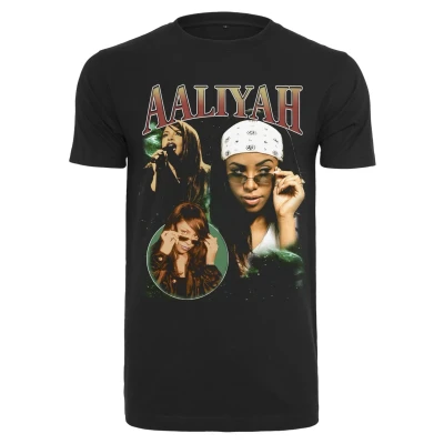 Afbeelding van Mister Tee Aaliyah Tshirt print, Heren, Maat: Large, Black