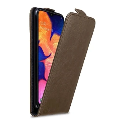 Afbeelding van Cadorabo Hoesje geschikt voor Samsung Galaxy A10 / M10 in KOFFIE BRUIN Beschermhoes flip design Case Cover met magnetische sluiting
