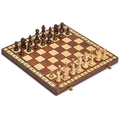 Afbeelding van Jowisz Decoratieve Schaakset met 40,7 cm Inklapbaar Bord