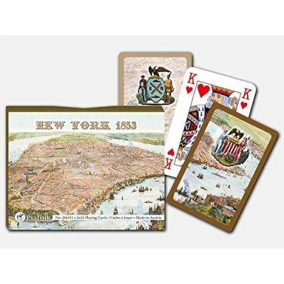 Afbeelding van Piatnik 2663 &quot;New York 1853&quot; kaartspel (2 x 55 delig)