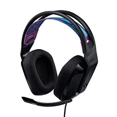 Afbeelding van Logitech G335 Bedrade Gamingheadset, Flip to Mute Microfoon, 3,5 mm Audio Aansluiting, Traagschuim Oorkussens, Lichtgewicht, Compatible met PC, PlayStation, Xbox, Nintendo Switch Zwart